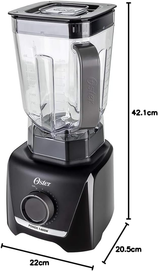 Liquidificador 1400 Full Oster Preto 3,2L - Imagem 10