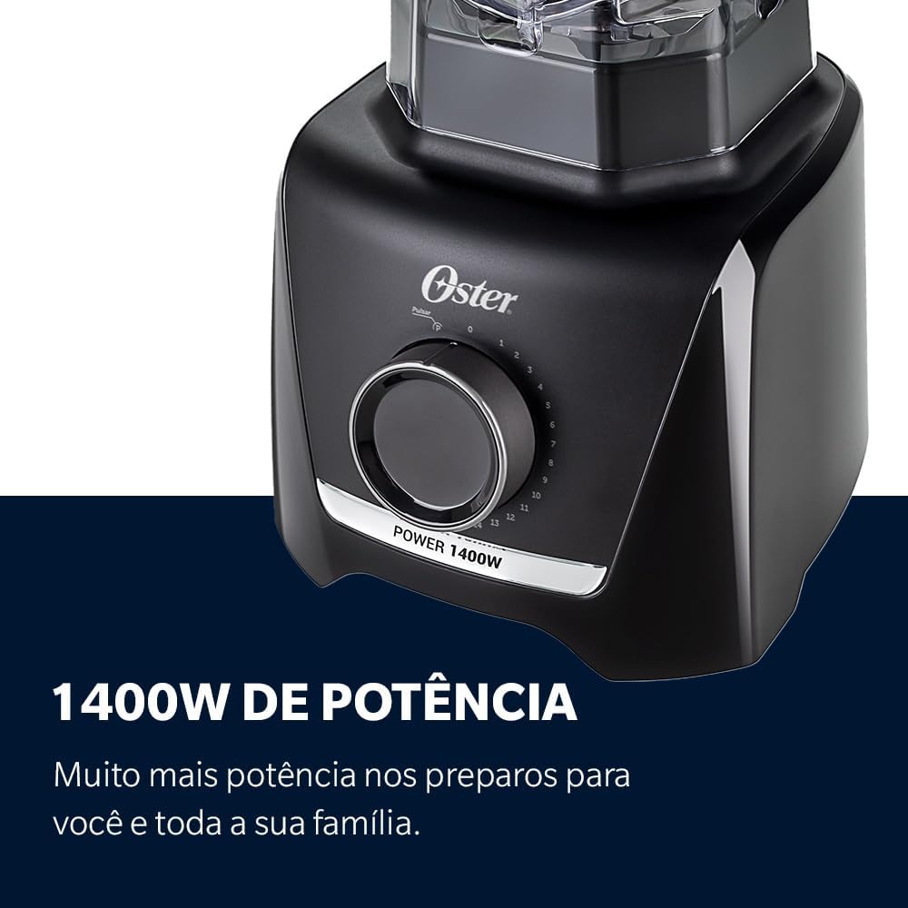 Liquidificador 1400 Full Oster Preto 3,2L - Imagem 2