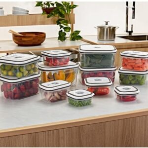 Kit de Potes Herméticos Electrolux (Plástico) 12 Unidades – Organização e Frescor no Seu Dia a Dia