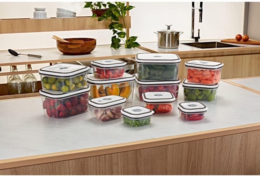 Kit de Potes Herméticos Electrolux (Plástico) 12 Unidades – Organização e Frescor no Seu Dia a Dia