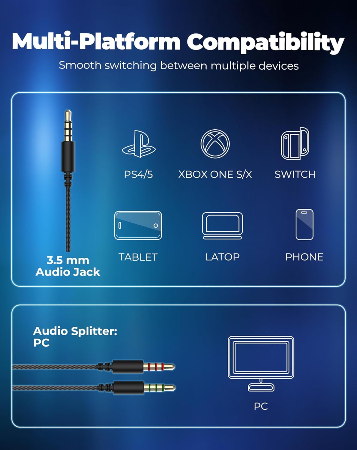 Havit Headphone Fone de Ouvido H2002d, Gamer, com Microfone, Falante 53mm, Plug 3, 5mm: compatível com XBOX ONE e PS4, HAVIT, HV-H2002d - Imagem 8