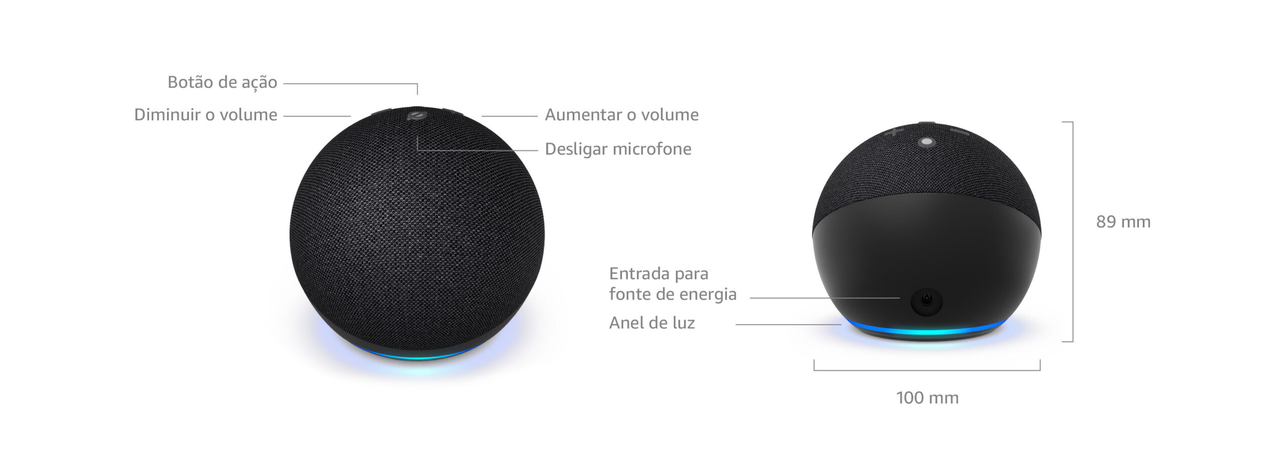 Echo Dot - ALEXA (5 Geração) 2025 | O Echo Dot com o melhor som já lançado PRETA - Imagem 4