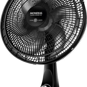 MONDIAL Ventilador de Mesa 40cm Super Power, Preto/Prata, 140W, 110V - VSP-40-B