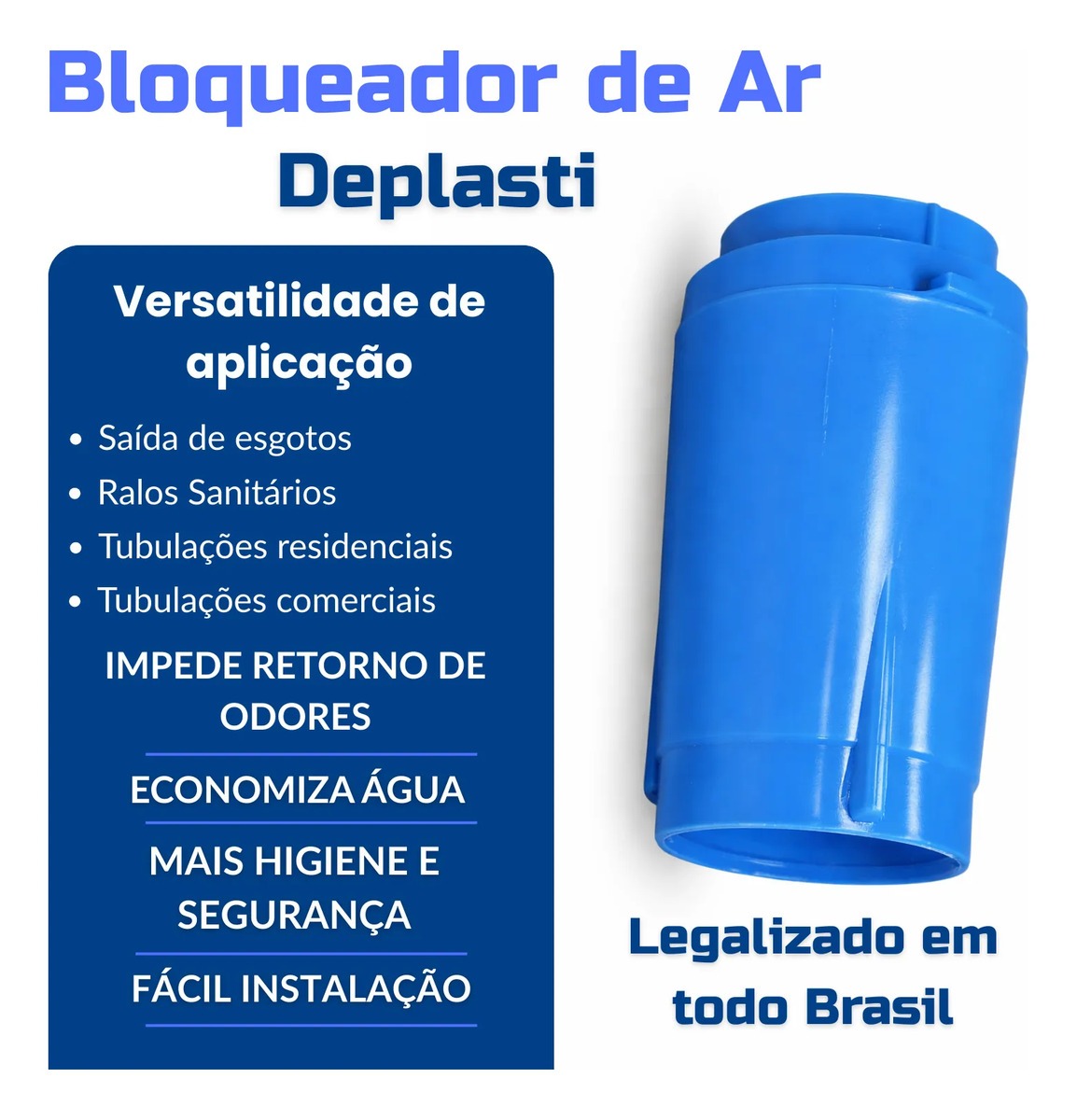 Bloqueador De Ar Redutor Conta Água - Economize- Até 50%